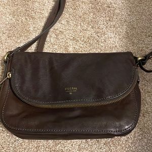 Fossil Leather Crossbody Bag